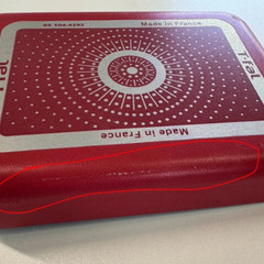 ティファール 玉子焼き器 12×18cm レッド ガス火専用　フライパン　卵焼き器の画像