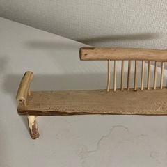 ミニベンチ　木製　　ミニチュア飾り用の画像