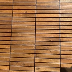 IKEA RUNNEN ウッドパネル フロアデッキ 複数枚セットの画像