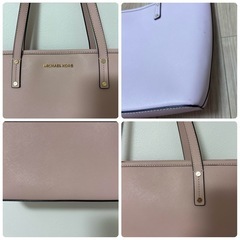 MICHAEL KORS ピンク トートバッグの画像