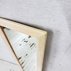  24805  壁掛けミラー、姿見　ウォールミラー　高さ100㎝    ◆大阪市内・東大阪市他 6,000円以上ご購入で無料配達いたします！◆ ※高槻・枚方方面◆西宮・尼崎方面◆生駒方面　それぞれ条件付き無料配送あり！            の画像