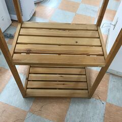 【ｼﾞｬﾝｸﾞﾙｼﾞｬﾝｸﾞﾙ金沢店】衣装ラック 木製 W(幅)60.0cm×D(奥行き)37.0cm×H(高さ)179.0cm ※クリーニング済みの画像
