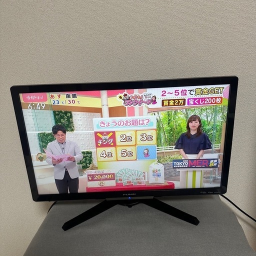 FUNAI FL-24H2010 24インチテレビ Amazon | フナイ 24V型 液晶テレビ ハイビジョン ダブル