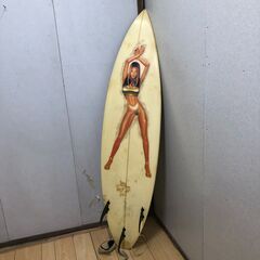 Dick Brewer × STYX サーフボード 186cm ビンテージ アート ディスプレイ用 レトロ  【糸島市内 送料無料】250731-15の画像