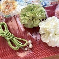 【美品】浴衣レディース レトロモダン 5点セット 白地 花火大会 おしゃれの画像