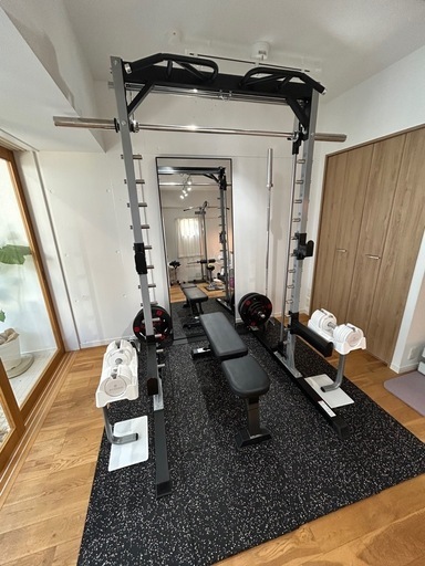 パーソナルジム開業に！スミスマシン 、ラットマシン、アジャスタブルダンベル等一式セット