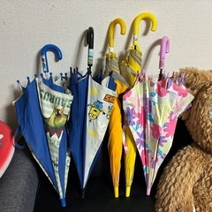 子供傘 5本セット ミニオン 恐竜の画像