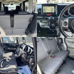 車検令和9年4月1日まで！N-BOXカスタム！フルセグTV、ナビ、CD/DVD、Bluetooth！Bカメラ！AW！両側スライドドア！(片側パワスラ)、スマーキー！乗って帰れます♪の画像