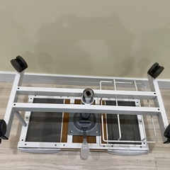 昇降フット台/ネイルライト設置可能　ペディキュアオットマンの画像