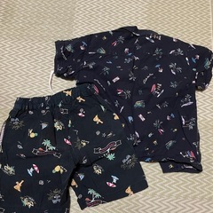 男の子セットアップシャツ100、5才の画像