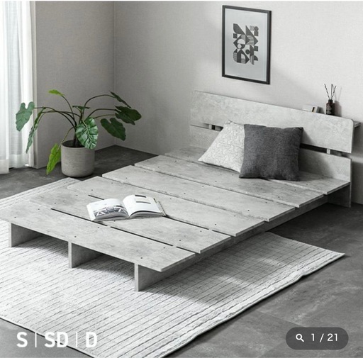 モダンデコ　ローベッドフレーム