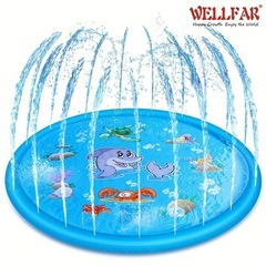 新品！🉐早いもの勝ち！水遊び！100cm！スプリンクラープール！夏！プール！子ども！夏休みの画像