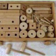 家庭保育園　ゲーテの組み木の画像