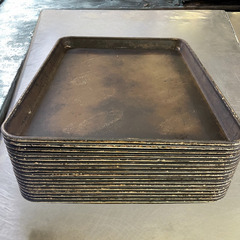 【引き取りまたは発送可】業務用 ベーカリー使用 6取り天板 53×38cm｜15枚セット（1枚から相談OK）の画像