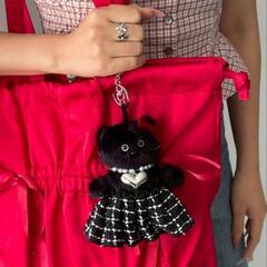 WEGO ゴージャスキャットぬいぐるみキーホルダーの画像