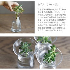 KINTO 2色セット（クリア・ブラック） Lサイズ　花瓶　　　の画像