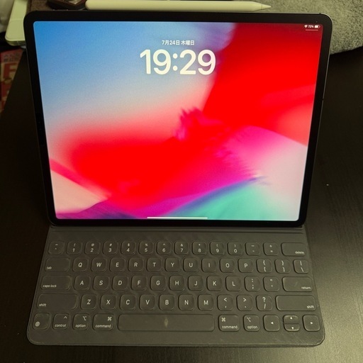 iPad Pro 12.9 256GBセルラー版，キーボードとアップルペンシル付