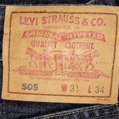Levi's 505 デニム W31 L34の画像