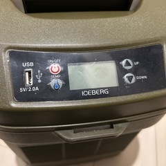 ICEBERG AQ-22L　冷温庫 オリーブグリーン　ポータブル冷蔵庫の画像