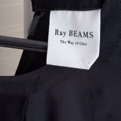 ワンピース 黒 リネン含　Ray BEAMSの画像