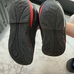 バイク用のシューズです（elf バイクシューズ　SYNTHESE16 27.5cm black&red）の画像