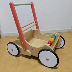 木製 ボーネルンド 手押車 ベビーウォーカー バヨ おもちゃ入れの画像
