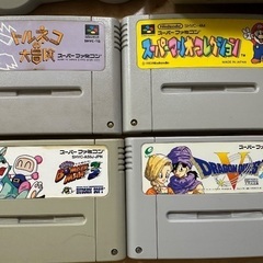 スーパーファミコン本体と配線・名作8本セットの画像