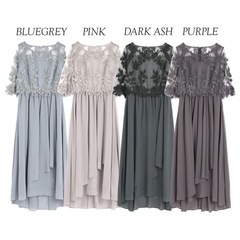 【募集中】【新品未使用】Sサイズ GIRL 5分袖 結婚式 パーティドレスの画像