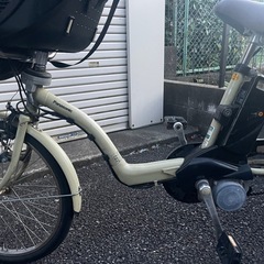 【厚木市引き取り　本日限定値段
】パナソニック　電動アシスト自転車　子供乗せの画像