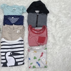 夏服　子ども服まとめて0円！90〜95サイズ中心｜半袖シャツ・Tシャツ・羽織りの画像