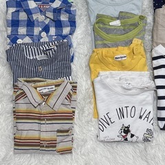 夏服　子ども服まとめて0円！90〜95サイズ中心｜半袖シャツ・Tシャツ・羽織りの画像