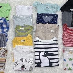 夏服　子ども服まとめて0円！90〜95サイズ中心｜半袖シャツ・Tシャツ・羽織りの画像