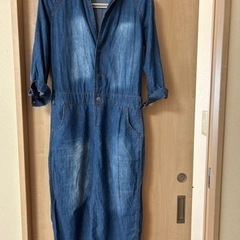 デニム風ワンピース♦️ウォッシュ加工の画像