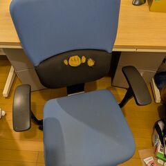 OKAMURA(オカムラ) オフィス パソコンデスク＋デスクワゴン2台＋αの画像