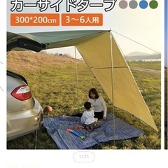 カーサイドタープ(ほぼ未使用)の画像