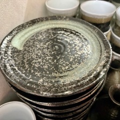 🉐 油滴天目釉の器いろいろ、まとめて1000円！未使用保管品の画像