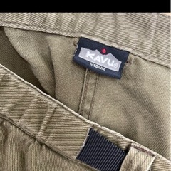 KAVU 短パン　ショートパンツ　カーキ　古着　Mの画像
