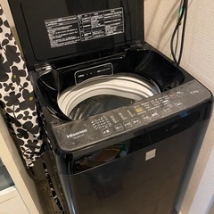 洗濯機　黒　5.5Lの画像