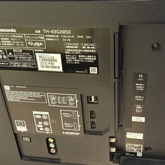 Panasonic【4K43V型液晶テレビ】TH-43GX850★内容ご確認ください★の画像