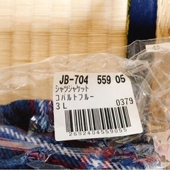 3L メンズシャツジャケット　未使用品　の画像