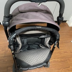 combi ベビーカー、レインカバー付き！の画像