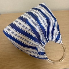 ハンドメイド 持ち手リングバッグ、トートバッグの画像