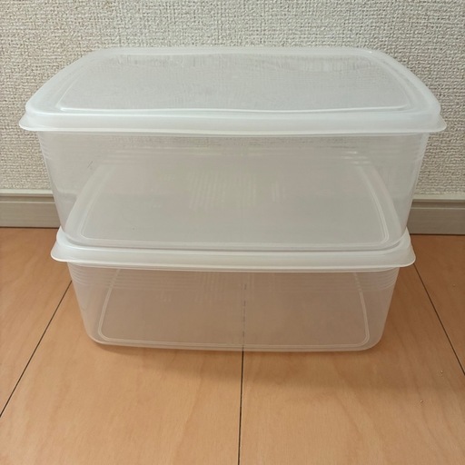 タッパーウェア 保存容器 2個 (あさおか) 三島の調理器具