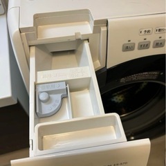 SHARP ドラム式洗濯乾燥機　ES-S7D-WR（2019年製）の画像