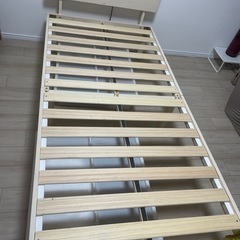 引き渡し確定)　期間限定近郊配送します！マットレスとフレームセット　シングルサイズ　美品の画像