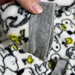 【80cm】スヌーピーモコモコロンパースの画像