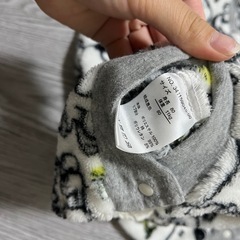 【80cm】スヌーピーモコモコロンパースの画像