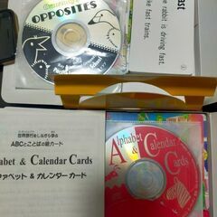 [差し上げます]　英語学習カードとCDセットの画像