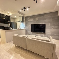 ソファ　IKEA ソーデルハムン　寝椅子2つ連結済みの画像