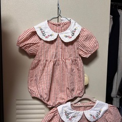 姉妹お揃い(チェック)の画像